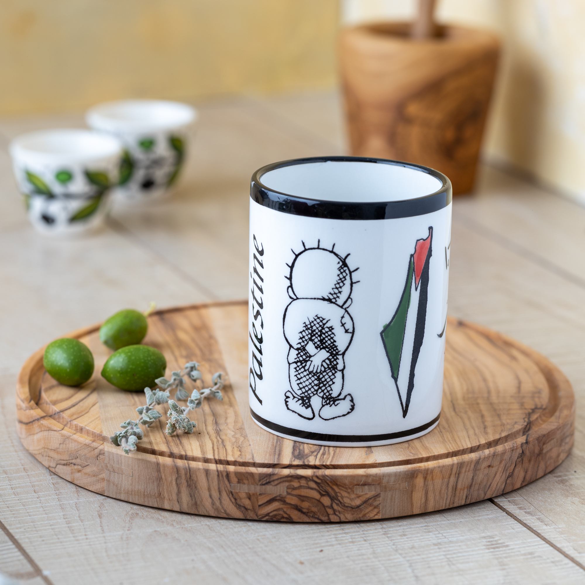 Handmade Handala Ceramic Mug Handmade Handala Ceramic Mug - Image 1
