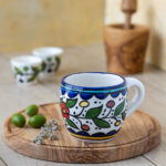 Traditional Palestinian Round Ceramic Mug