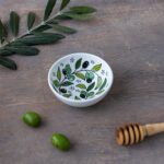 Handmade Small Olive Ceramic Bowl