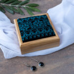 Olive Wood Box With Embroidery Top