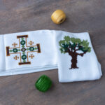 Embroidery Olive Tree Stole - Image 2