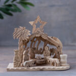 Bethlehem Olive Wood Grotto With Jar