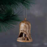 Big Olive Wood Nativity Bell