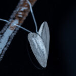 Silver Olive Double Leaf Pendant