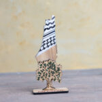 Olive Wood Palestine Map Display Stand