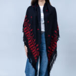 Triangle Embroidery Shawl - Image 3