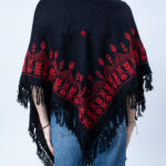 Triangle Embroidery Shawl - Image 2