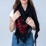 Triangle Embroidery Shawl