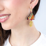 embroidery earring with coin - Image 4