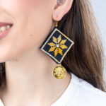 embroidery earring with coin - Image 6