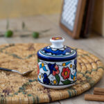 Handmade Floral Ceramic Sugar Pot