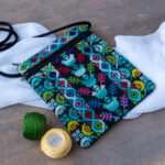 Handmade Green Embroidered Shoulder Bag