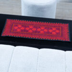 4 Square Pine Embroidery Table Runner