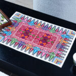 2 Square Pine Embroidery Table Runner - Image 2