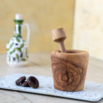 Olive Wood Mortar Crusher
