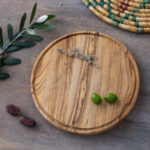 Olive Wood Round Cutting Board