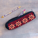Hand-Embroidered Pencil Case - Image 3
