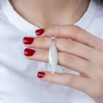 Silver Olive Leaf Pendant