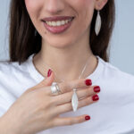 Silver Olive Leaf Pendant - Image 2