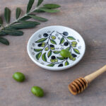 Small Olive Design Ceramic Plate