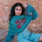 Natural Dyed Embroidered Shawl