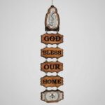 God Bless our Home olive wood wall décor