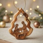 Olive Wood Christmas Tree Ornament