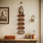 God Bless our Home olive wood wall décor - Image 2