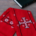 Simple Framed Red Stole with Cross