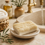 Handmade Olive Oil Soap with Natural Loofah